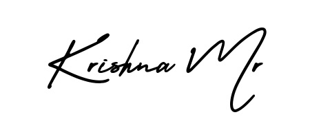 A sleek calligraphic signature for name Krishna Mr utilizing AmerikaSignatureDemo-Regular styling. Great for adding personal signatures to photos and art. Krishna Mr signature style 3 images and pictures png