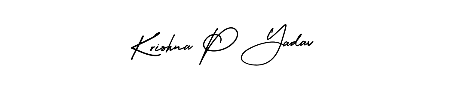 Krishna P Yadav stylish signature style. Best Handwritten Sign (AmerikaSignatureDemo-Regular) for my name. Handwritten Signature Collection Ideas for my name Krishna P Yadav. Krishna P Yadav signature style 3 images and pictures png