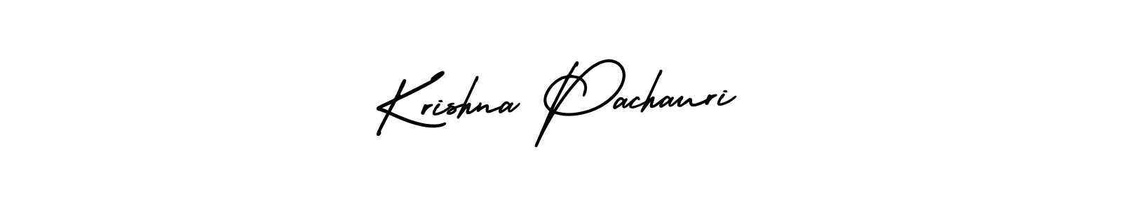 The best way (AmerikaSignatureDemo-Regular) to make a short signature is to pick only two or three words in your name. The name Krishna Pachauri include a total of six letters. For converting this name. Krishna Pachauri signature style 3 images and pictures png