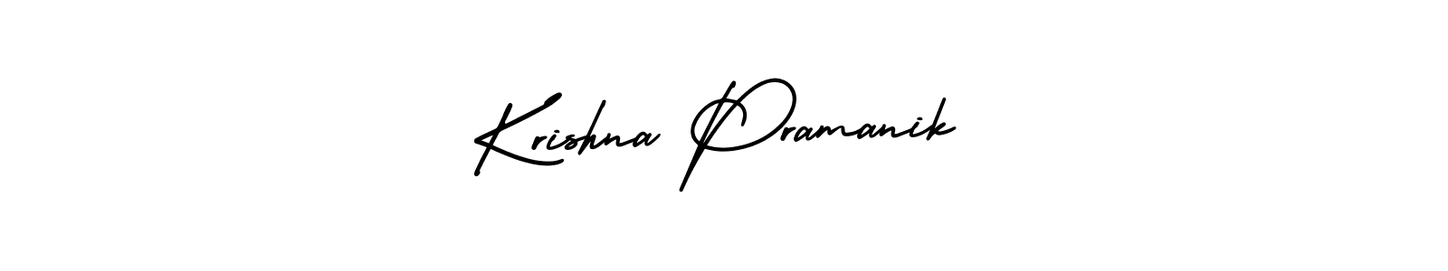 Make a beautiful signature design for name Krishna Pramanik. With this signature (AmerikaSignatureDemo-Regular) style, you can create a handwritten signature for free. Krishna Pramanik signature style 3 images and pictures png