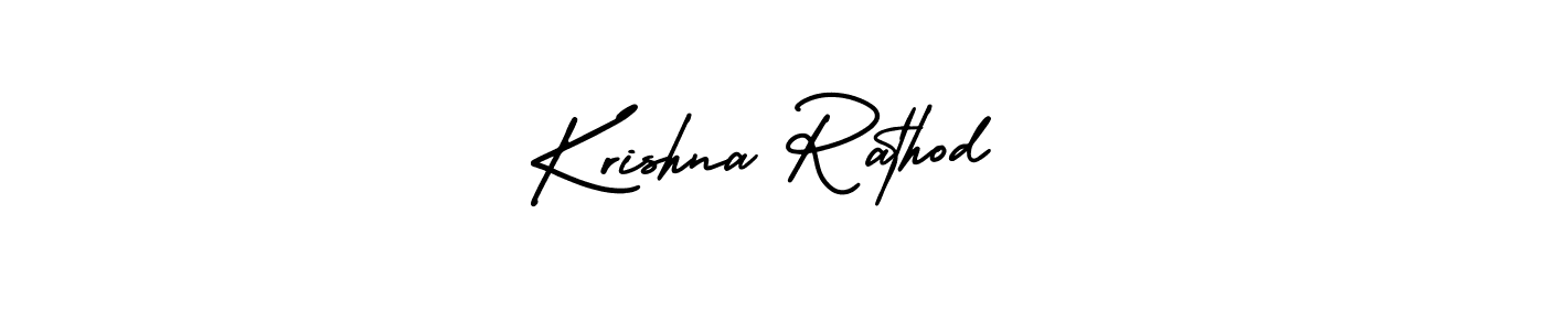 Krishna Rathod stylish signature style. Best Handwritten Sign (AmerikaSignatureDemo-Regular) for my name. Handwritten Signature Collection Ideas for my name Krishna Rathod. Krishna Rathod signature style 3 images and pictures png