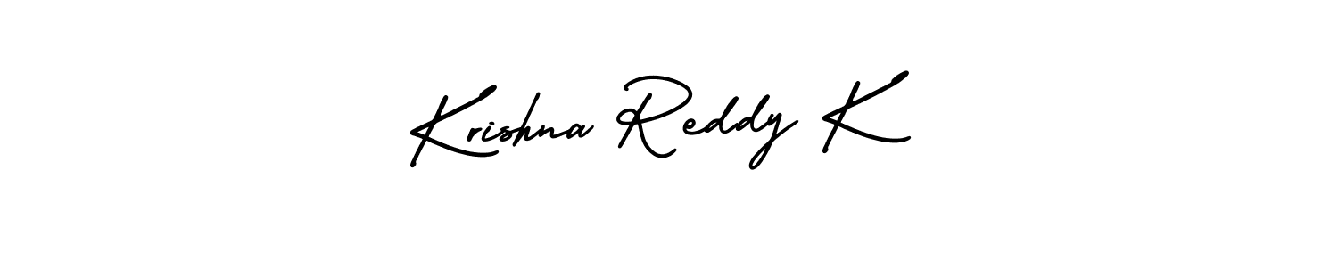 This is the best signature style for the Krishna Reddy K name. Also you like these signature font (AmerikaSignatureDemo-Regular). Mix name signature. Krishna Reddy K signature style 3 images and pictures png