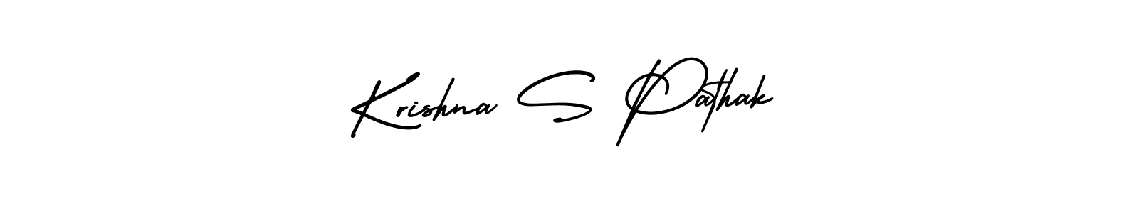 Make a beautiful signature design for name Krishna S Pathak. With this signature (AmerikaSignatureDemo-Regular) style, you can create a handwritten signature for free. Krishna S Pathak signature style 3 images and pictures png