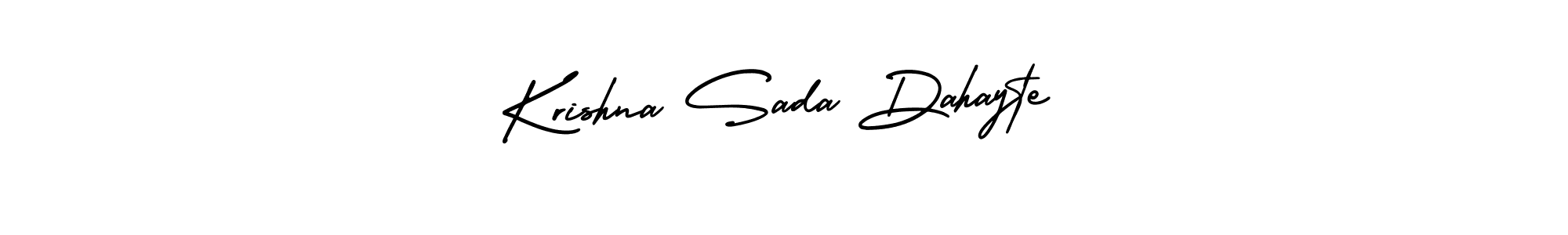 Similarly AmerikaSignatureDemo-Regular is the best handwritten signature design. Signature creator online .You can use it as an online autograph creator for name Krishna Sada Dahayte. Krishna Sada Dahayte signature style 3 images and pictures png