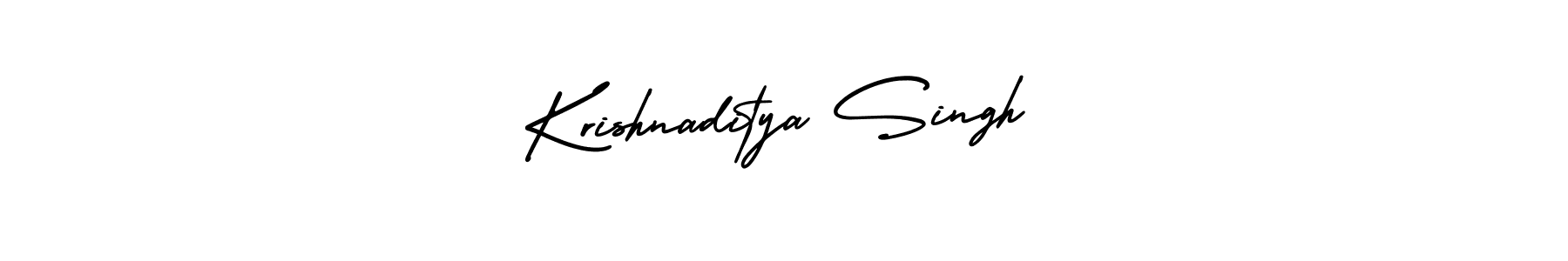 Krishnaditya Singh stylish signature style. Best Handwritten Sign (AmerikaSignatureDemo-Regular) for my name. Handwritten Signature Collection Ideas for my name Krishnaditya Singh. Krishnaditya Singh signature style 3 images and pictures png