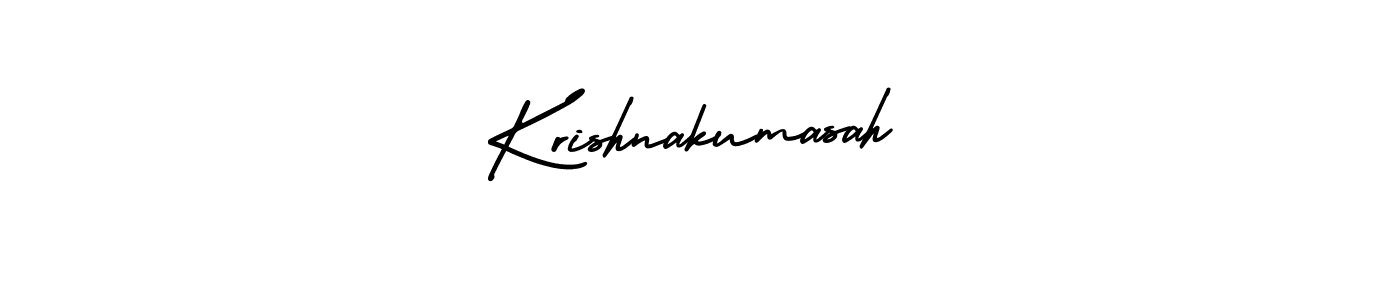 How to Draw Krishnakumasah signature style? AmerikaSignatureDemo-Regular is a latest design signature styles for name Krishnakumasah. Krishnakumasah signature style 3 images and pictures png