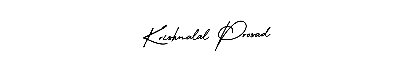 Create a beautiful signature design for name Krishnalal Prosad. With this signature (AmerikaSignatureDemo-Regular) fonts, you can make a handwritten signature for free. Krishnalal Prosad signature style 3 images and pictures png