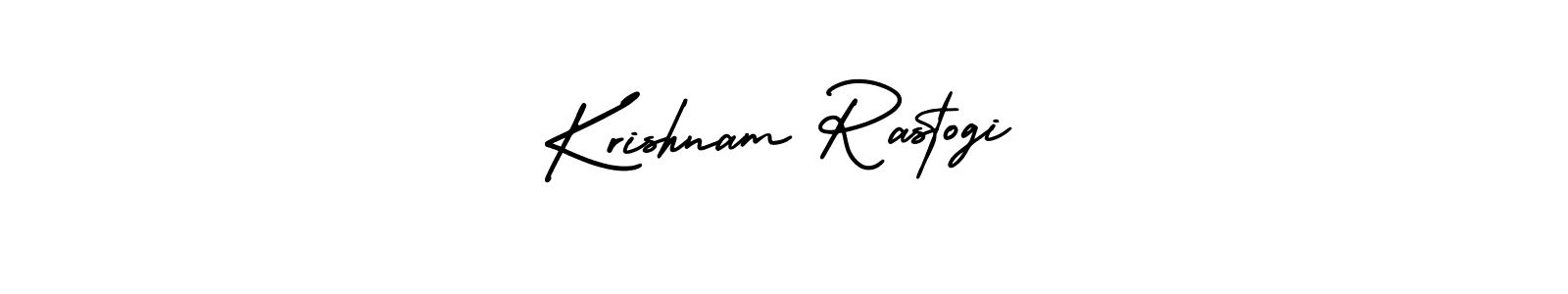 Make a beautiful signature design for name Krishnam Rastogi. Use this online signature maker to create a handwritten signature for free. Krishnam Rastogi signature style 3 images and pictures png