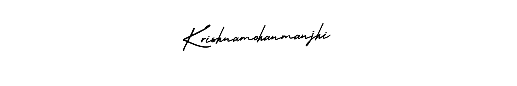 How to Draw Krishnamohanmanjhi signature style? AmerikaSignatureDemo-Regular is a latest design signature styles for name Krishnamohanmanjhi. Krishnamohanmanjhi signature style 3 images and pictures png