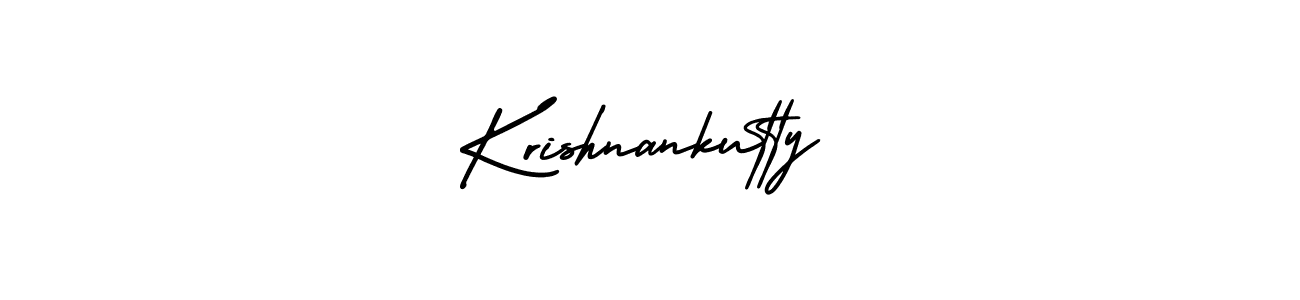 Use a signature maker to create a handwritten signature online. With this signature software, you can design (AmerikaSignatureDemo-Regular) your own signature for name Krishnankutty. Krishnankutty signature style 3 images and pictures png