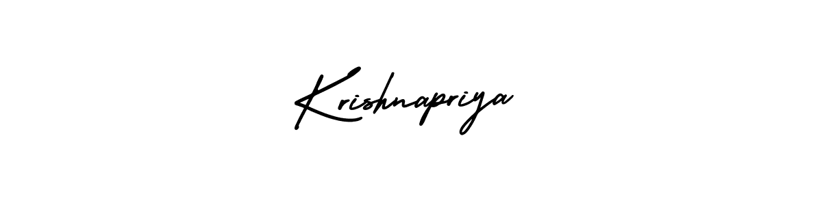 Krishnapriya stylish signature style. Best Handwritten Sign (AmerikaSignatureDemo-Regular) for my name. Handwritten Signature Collection Ideas for my name Krishnapriya. Krishnapriya signature style 3 images and pictures png