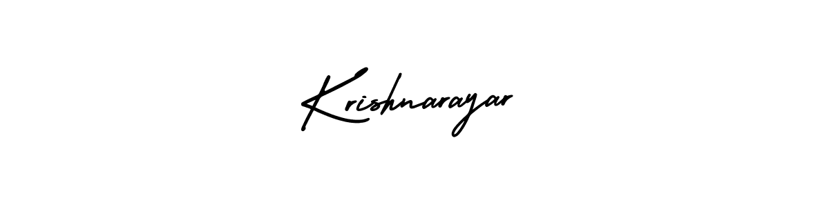 Krishnarayar stylish signature style. Best Handwritten Sign (AmerikaSignatureDemo-Regular) for my name. Handwritten Signature Collection Ideas for my name Krishnarayar. Krishnarayar signature style 3 images and pictures png