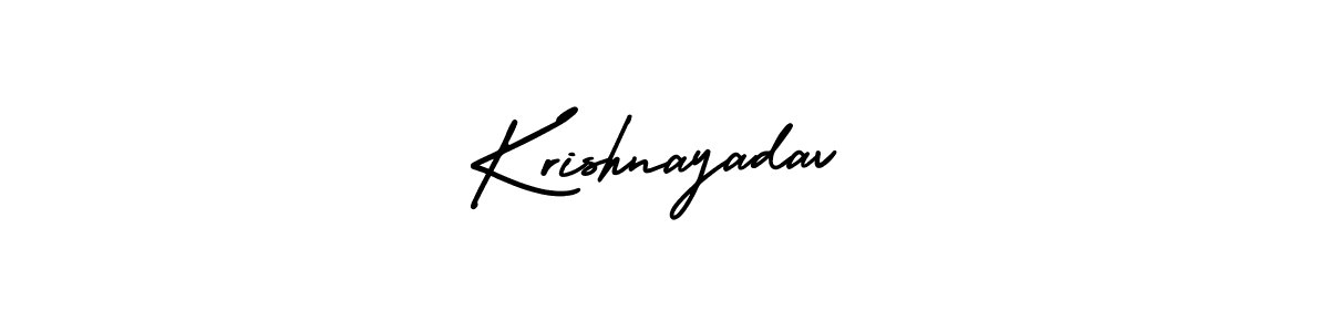 It looks lik you need a new signature style for name Krishnayadav. Design unique handwritten (AmerikaSignatureDemo-Regular) signature with our free signature maker in just a few clicks. Krishnayadav signature style 3 images and pictures png