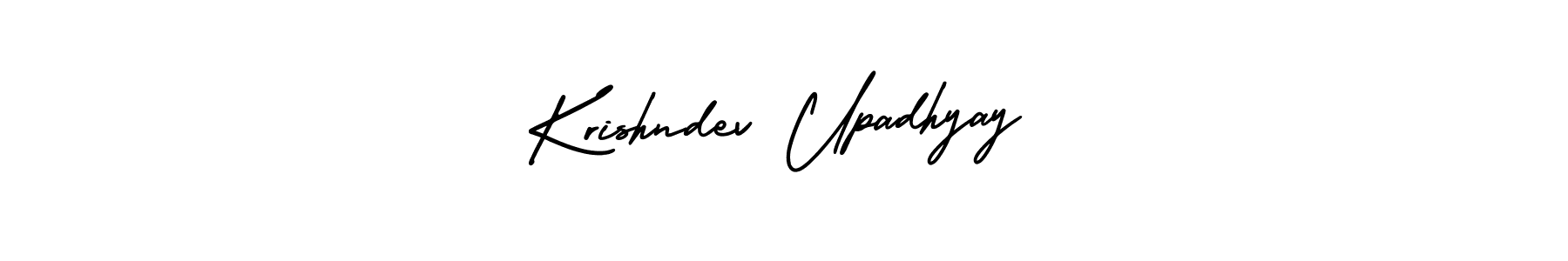 Krishndev Upadhyay stylish signature style. Best Handwritten Sign (AmerikaSignatureDemo-Regular) for my name. Handwritten Signature Collection Ideas for my name Krishndev Upadhyay. Krishndev Upadhyay signature style 3 images and pictures png