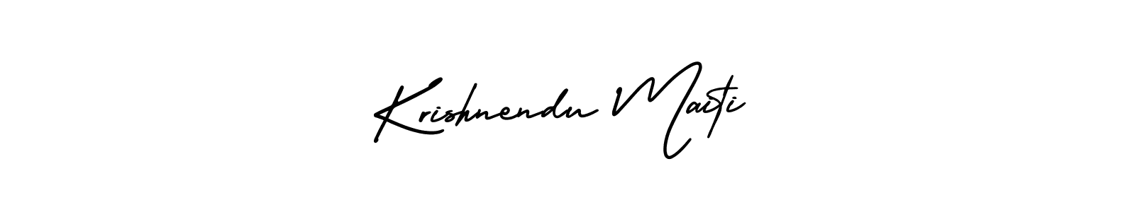 Also You can easily find your signature by using the search form. We will create Krishnendu Maiti name handwritten signature images for you free of cost using AmerikaSignatureDemo-Regular sign style. Krishnendu Maiti signature style 3 images and pictures png