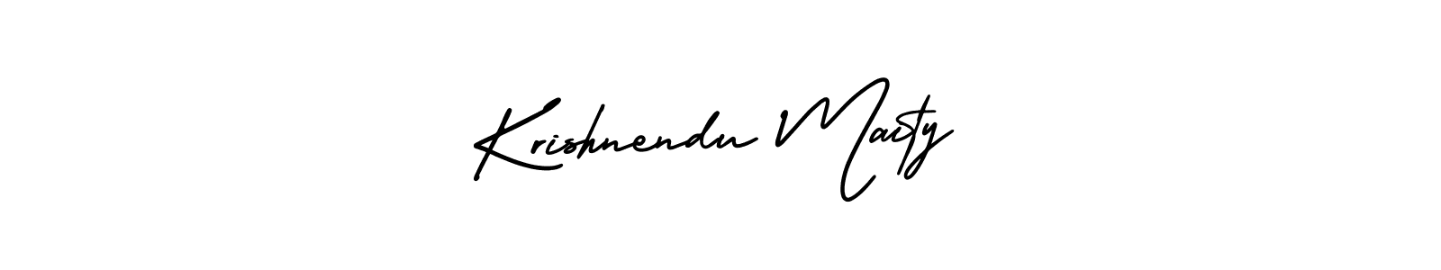 Design your own signature with our free online signature maker. With this signature software, you can create a handwritten (AmerikaSignatureDemo-Regular) signature for name Krishnendu Maity. Krishnendu Maity signature style 3 images and pictures png