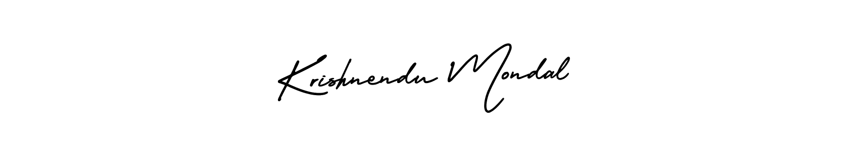 if you are searching for the best signature style for your name Krishnendu Mondal. so please give up your signature search. here we have designed multiple signature styles  using AmerikaSignatureDemo-Regular. Krishnendu Mondal signature style 3 images and pictures png