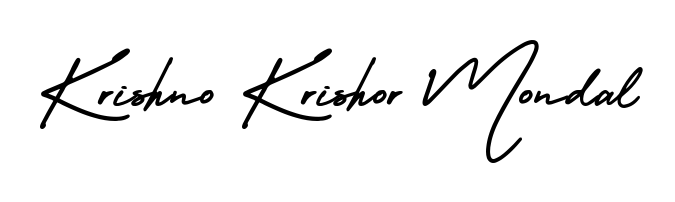 Turn your name Krishno Krishor Mondal into a signature brand with AmerikaSignatureDemo-Regular styling. Download in standard PNG or transparent format anytime. Krishno Krishor Mondal signature style 3 images and pictures png