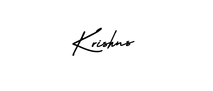 Design your own signature with our free online signature maker. With this signature software, you can create a handwritten (AmerikaSignatureDemo-Regular) signature for name Krishns. Krishns signature style 3 images and pictures png