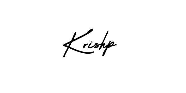 How to make Krishp signature? AmerikaSignatureDemo-Regular is a professional autograph style. Create handwritten signature for Krishp name. Krishp signature style 3 images and pictures png