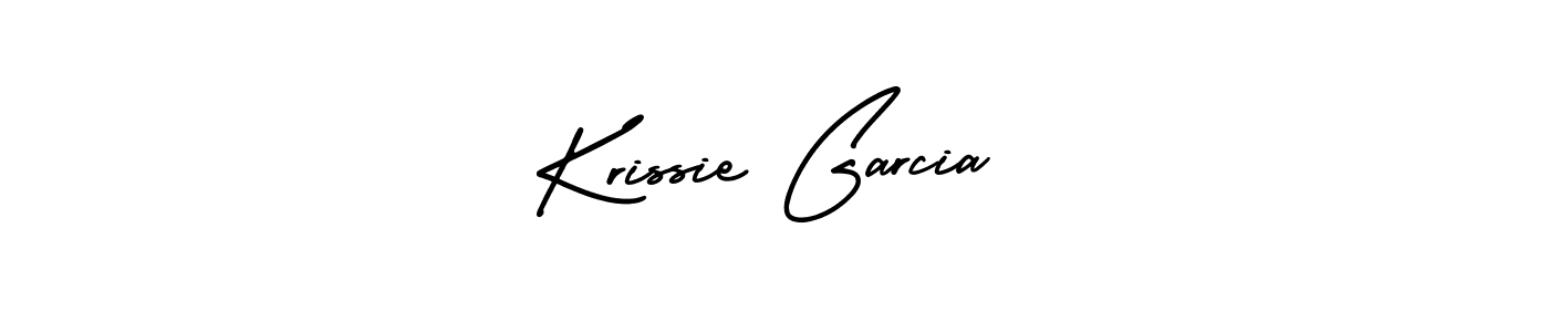 How to make Krissie Garcia name signature. Use AmerikaSignatureDemo-Regular style for creating short signs online. This is the latest handwritten sign. Krissie Garcia signature style 3 images and pictures png