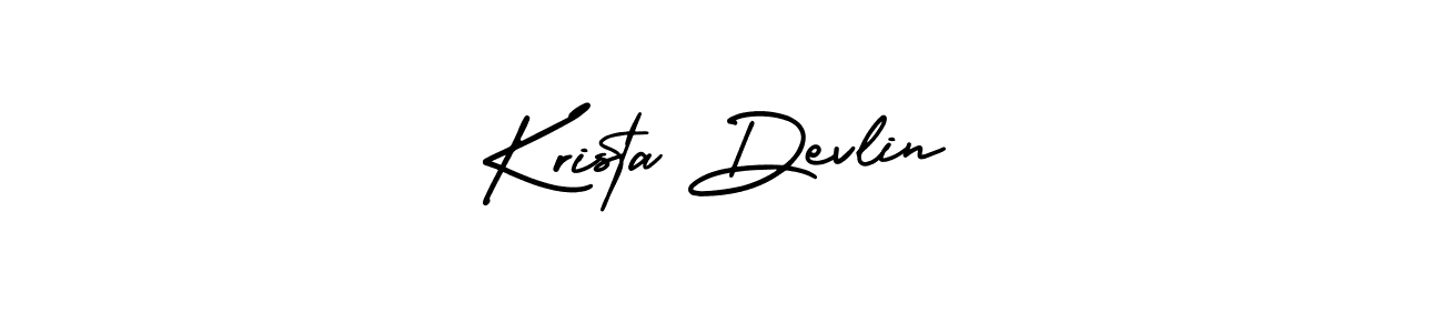 AmerikaSignatureDemo-Regular is a professional signature style that is perfect for those who want to add a touch of class to their signature. It is also a great choice for those who want to make their signature more unique. Get Krista Devlin name to fancy signature for free. Krista Devlin signature style 3 images and pictures png