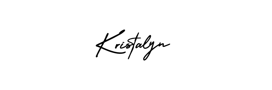 Make a beautiful signature design for name Kristalyn. Use this online signature maker to create a handwritten signature for free. Kristalyn signature style 3 images and pictures png