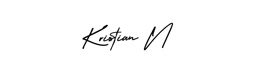 Also we have Kristian N name is the best signature style. Create professional handwritten signature collection using AmerikaSignatureDemo-Regular autograph style. Kristian N signature style 3 images and pictures png