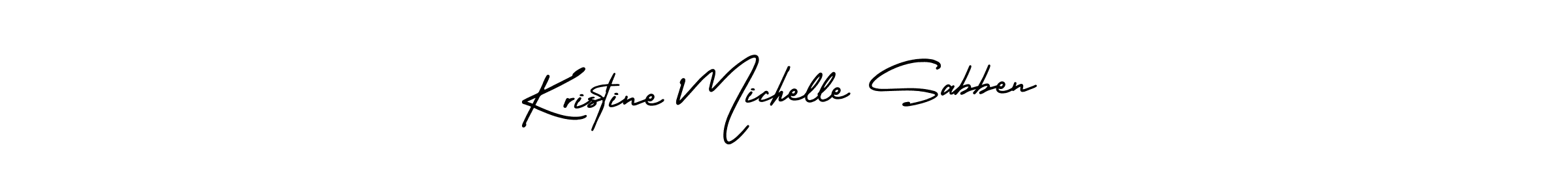 Design your own signature with our free online signature maker. With this signature software, you can create a handwritten (AmerikaSignatureDemo-Regular) signature for name Kristine Michelle Sabben. Kristine Michelle Sabben signature style 3 images and pictures png