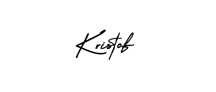 You should practise on your own different ways (AmerikaSignatureDemo-Regular) to write your name (Kristof) in signature. don't let someone else do it for you. Kristof signature style 3 images and pictures png