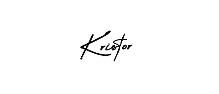 Kristor stylish signature style. Best Handwritten Sign (AmerikaSignatureDemo-Regular) for my name. Handwritten Signature Collection Ideas for my name Kristor. Kristor signature style 3 images and pictures png