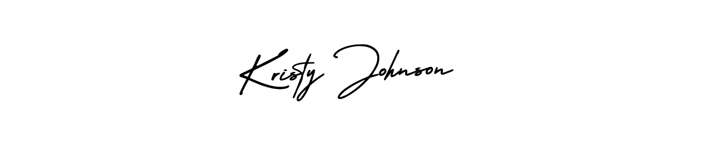It looks lik you need a new signature style for name Kristy Johnson. Design unique handwritten (AmerikaSignatureDemo-Regular) signature with our free signature maker in just a few clicks. Kristy Johnson signature style 3 images and pictures png