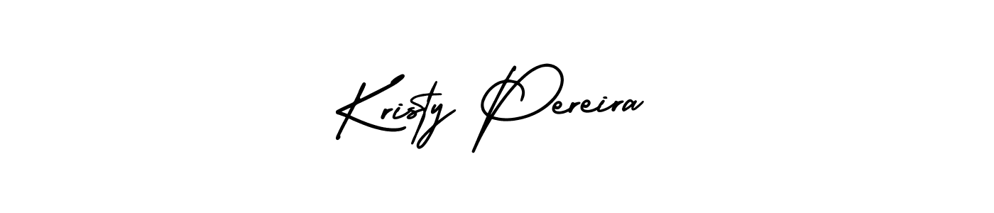 Make a short Kristy Pereira signature style. Manage your documents anywhere anytime using AmerikaSignatureDemo-Regular. Create and add eSignatures, submit forms, share and send files easily. Kristy Pereira signature style 3 images and pictures png