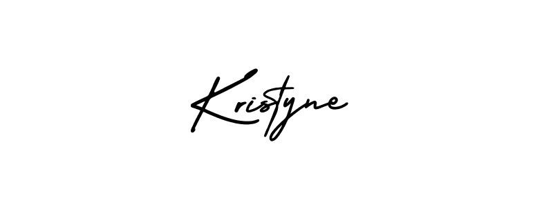 Use a signature maker to create a handwritten signature online. With this signature software, you can design (AmerikaSignatureDemo-Regular) your own signature for name Kristyne. Kristyne signature style 3 images and pictures png