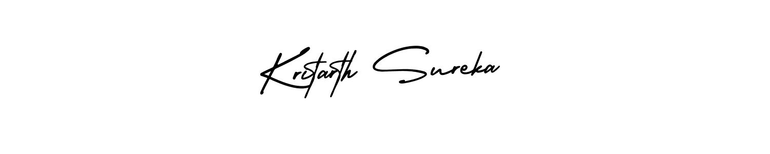 AmerikaSignatureDemo-Regular is a professional signature style that is perfect for those who want to add a touch of class to their signature. It is also a great choice for those who want to make their signature more unique. Get Kritarth Sureka name to fancy signature for free. Kritarth Sureka signature style 3 images and pictures png