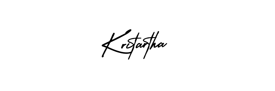 Kritartha stylish signature style. Best Handwritten Sign (AmerikaSignatureDemo-Regular) for my name. Handwritten Signature Collection Ideas for my name Kritartha. Kritartha signature style 3 images and pictures png