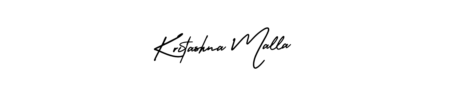 Create a beautiful signature design for name Kritashna Malla. With this signature (AmerikaSignatureDemo-Regular) fonts, you can make a handwritten signature for free. Kritashna Malla signature style 3 images and pictures png