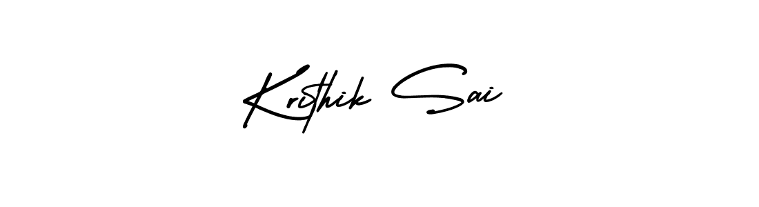 The best way (AmerikaSignatureDemo-Regular) to make a short signature is to pick only two or three words in your name. The name Krithik Sai include a total of six letters. For converting this name. Krithik Sai signature style 3 images and pictures png