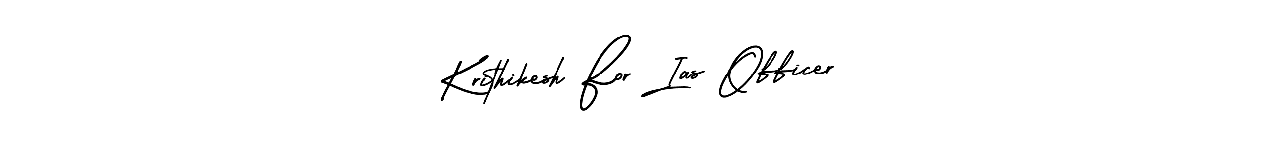 Krithikesh For Ias Officer stylish signature style. Best Handwritten Sign (AmerikaSignatureDemo-Regular) for my name. Handwritten Signature Collection Ideas for my name Krithikesh For Ias Officer. Krithikesh For Ias Officer signature style 3 images and pictures png
