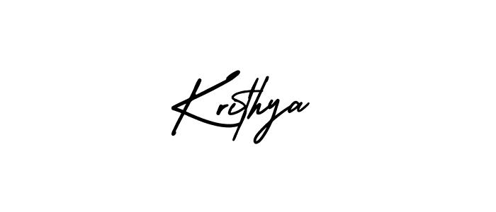 How to make Krithya signature? AmerikaSignatureDemo-Regular is a professional autograph style. Create handwritten signature for Krithya name. Krithya signature style 3 images and pictures png