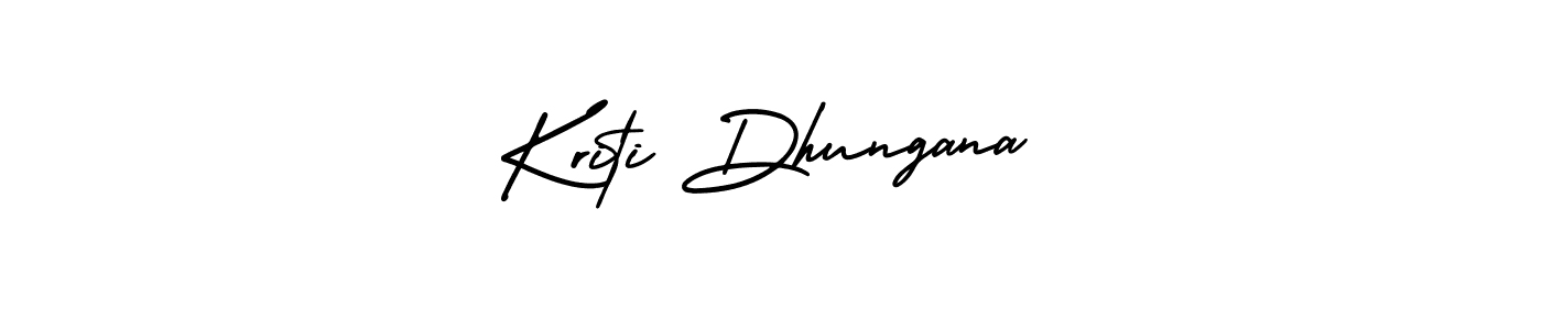How to make Kriti Dhungana signature? AmerikaSignatureDemo-Regular is a professional autograph style. Create handwritten signature for Kriti Dhungana name. Kriti Dhungana signature style 3 images and pictures png