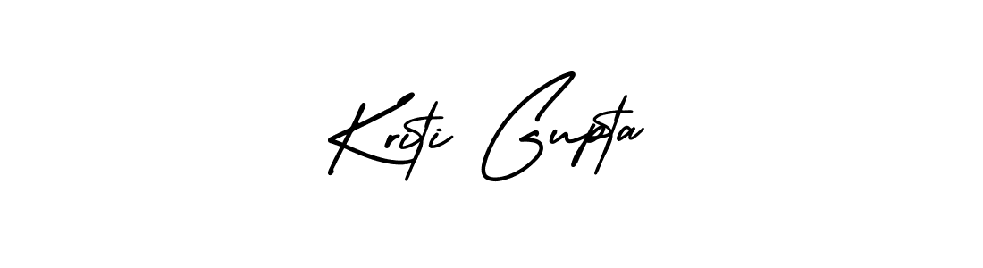 How to make Kriti Gupta name signature. Use AmerikaSignatureDemo-Regular style for creating short signs online. This is the latest handwritten sign. Kriti Gupta signature style 3 images and pictures png
