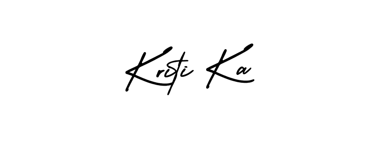 Make a beautiful signature design for name Kriti Ka. With this signature (AmerikaSignatureDemo-Regular) style, you can create a handwritten signature for free. Kriti Ka signature style 3 images and pictures png