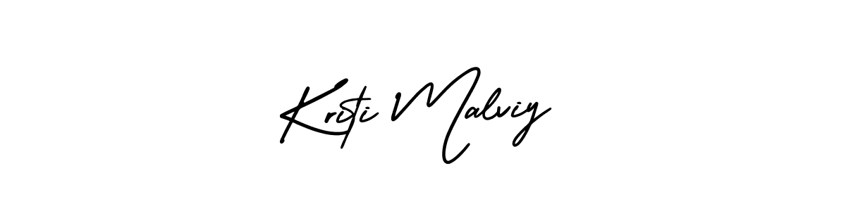 Create a beautiful signature design for name Kriti Malviy. With this signature (AmerikaSignatureDemo-Regular) fonts, you can make a handwritten signature for free. Kriti Malviy signature style 3 images and pictures png