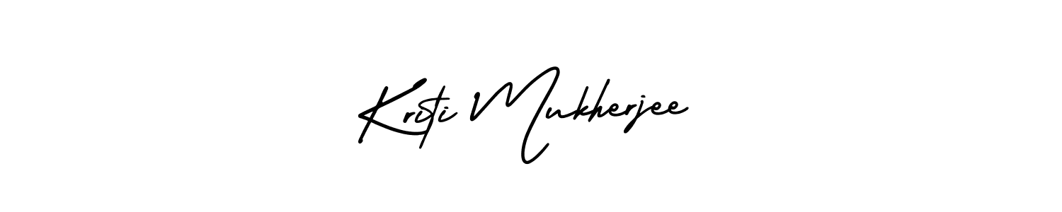 How to Draw Kriti Mukherjee signature style? AmerikaSignatureDemo-Regular is a latest design signature styles for name Kriti Mukherjee. Kriti Mukherjee signature style 3 images and pictures png