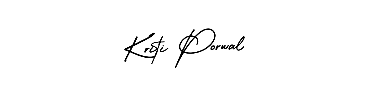 AmerikaSignatureDemo-Regular is a professional signature style that is perfect for those who want to add a touch of class to their signature. It is also a great choice for those who want to make their signature more unique. Get Kriti Porwal name to fancy signature for free. Kriti Porwal signature style 3 images and pictures png