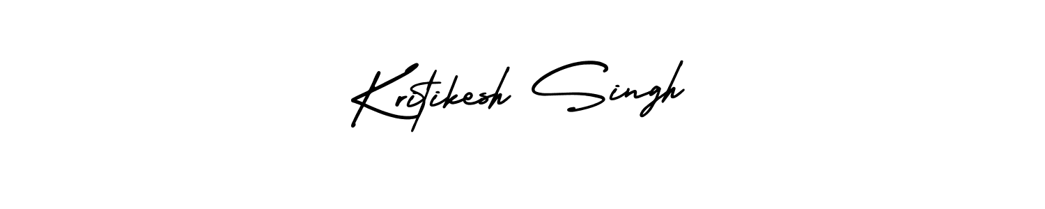 Design your own signature with our free online signature maker. With this signature software, you can create a handwritten (AmerikaSignatureDemo-Regular) signature for name Kritikesh Singh. Kritikesh Singh signature style 3 images and pictures png