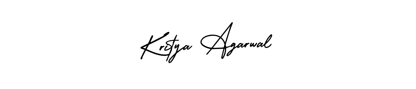 How to make Kritya Agarwal name signature. Use AmerikaSignatureDemo-Regular style for creating short signs online. This is the latest handwritten sign. Kritya Agarwal signature style 3 images and pictures png