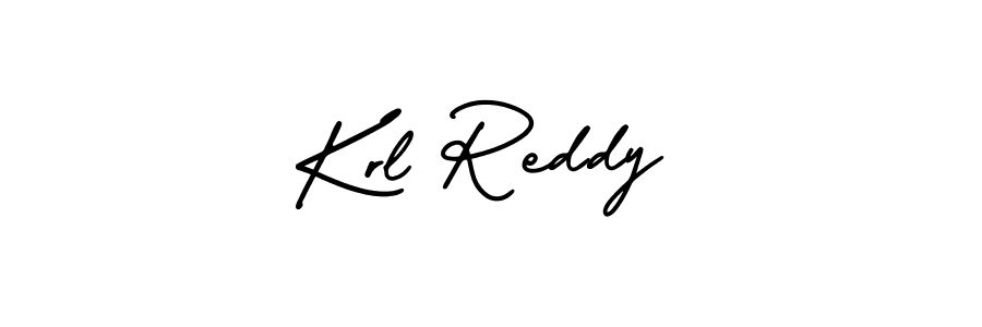 How to Draw Krl Reddy signature style? AmerikaSignatureDemo-Regular is a latest design signature styles for name Krl Reddy. Krl Reddy signature style 3 images and pictures png