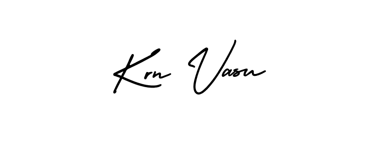 Use a signature maker to create a handwritten signature online. With this signature software, you can design (AmerikaSignatureDemo-Regular) your own signature for name Krn Vasu. Krn Vasu signature style 3 images and pictures png